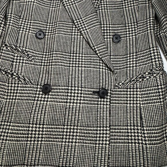 VTG Classiques for Nordstrom Women's Petite Herringbone Size 0 Petite Black Whit - Picture 4 of 8
